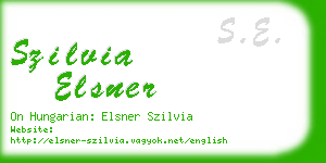 szilvia elsner business card
